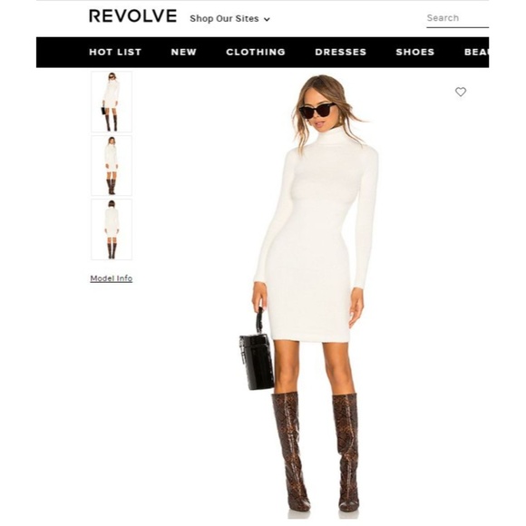 LPA Dresses & Skirts - NEW LPA Surrey Sweater Dress Ivory Size Small